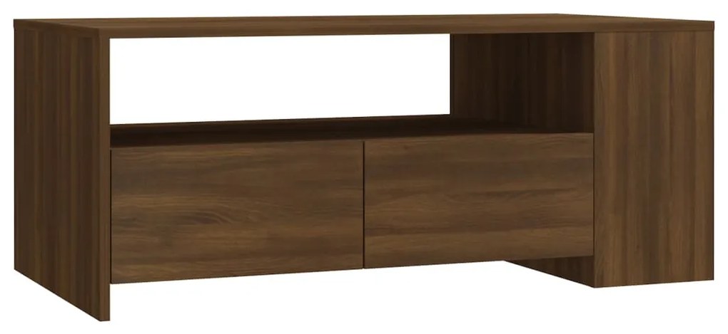 816936 vidaXL Măsuță de cafea, stejar maro, 102x55x42 cm, lemn prelucrat