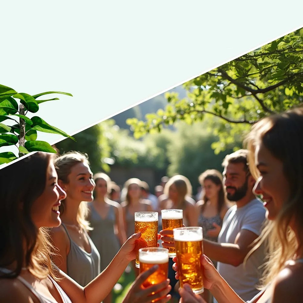 Set de masă pentru bere KLASIK, 170cm, maro natural Casaria