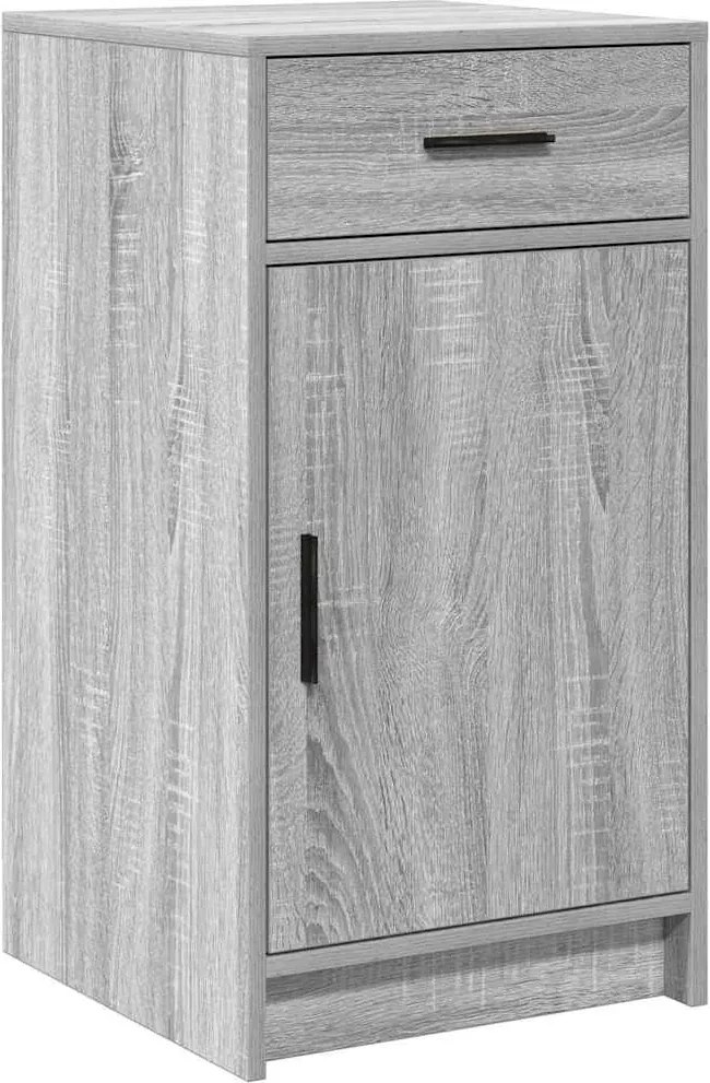 vidaXL Bufet cu sertar Gri Sonoma 40 x 40.5 x 75 cm Lemn compozit