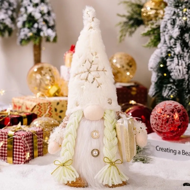 Spiridus de Craciun luminos JINGLE 30 cm - diferite tipuri Culoare: Maro