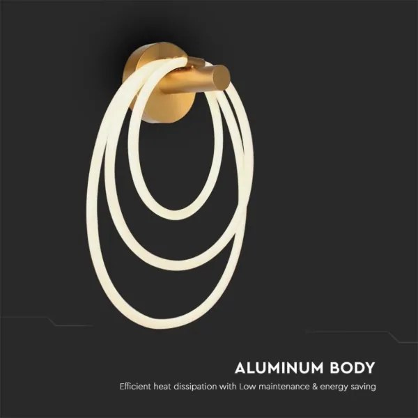 Aplică LED/37W/230V 3000K auriu