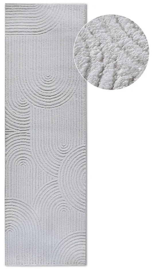 Covor tip traversă crem 80x240 cm Chappe Cream White – Elle Decoration