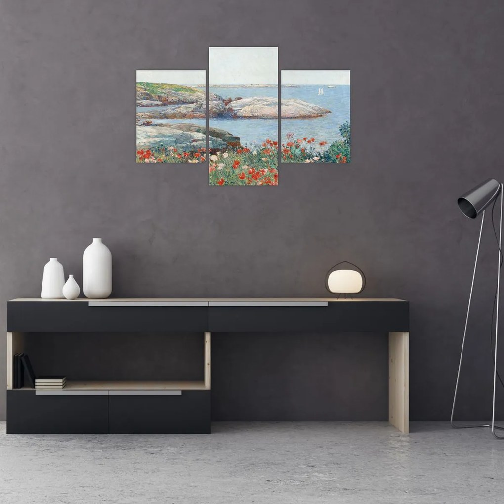 Tablou - Childe Hassam, Poppies,  Isles of Shoals, reproducere (90x60 cm)