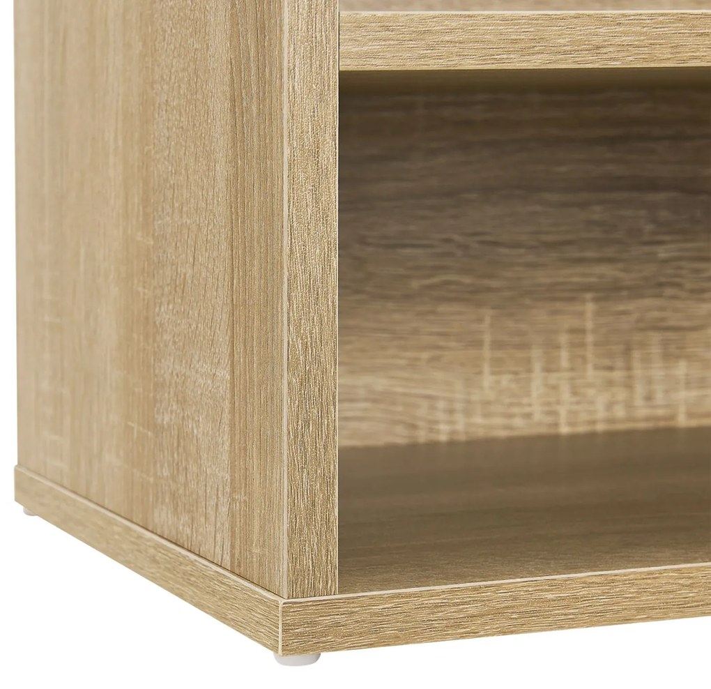 Suport pantofi cu captuseala 104 x 30 x 48 cm aspect lemn