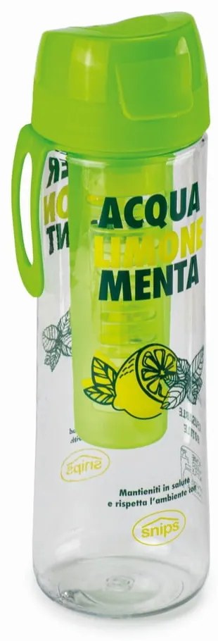 Sticlă de apă cu infuzor Snips Mint, 750 ml, verde