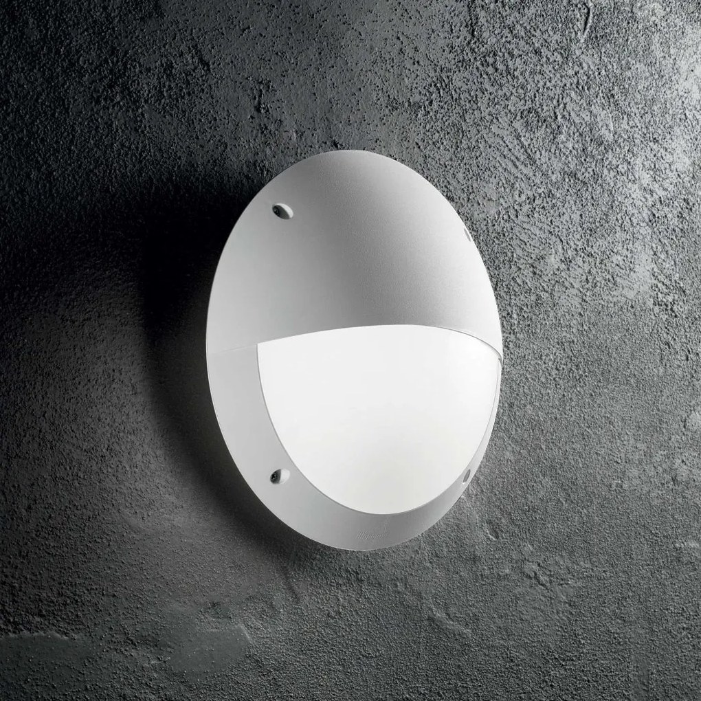 Aplica de perete pt. exterior, diam.30cm, IP66, POLAR-2 AP1 BIANCO