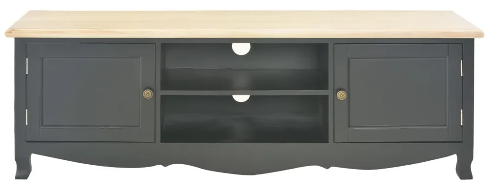 249891 vidaXL Comodă TV, negru, 120 x 30 x 40 cm, lemn