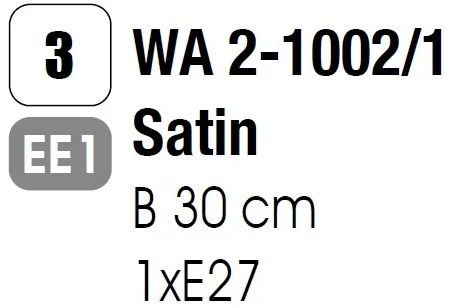Aplica de perete Ada WA 2-1002/1 satin OR