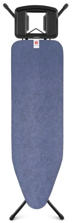 Masă de călcat Brabantia B 1008299, 124x38 cm, 7 poziții de reglare, Suport mare pentru fier de călcat, albastru