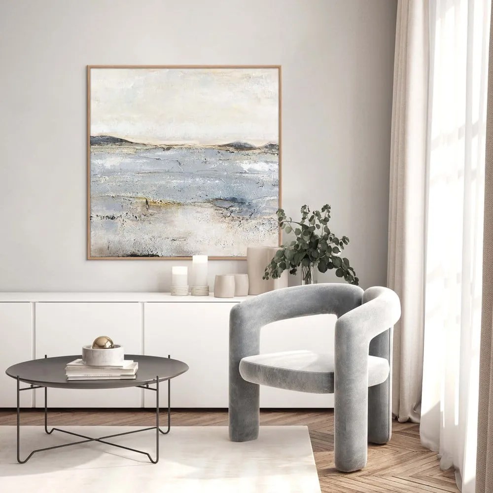 Tablou pictat manual 100x100 cm Trace Of Nature – Malerifabrikken