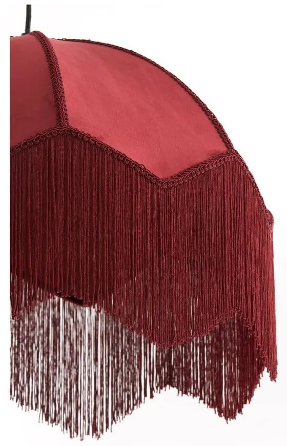 Lustră burgundy cu abajur textil ø 60 cm Malacia – Light &amp; Living