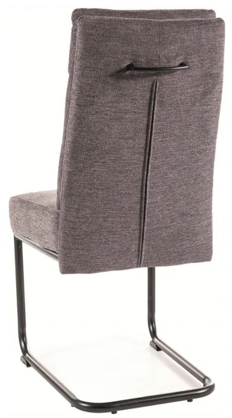 Scaun tapitat Berry Brego 18 gri inchis