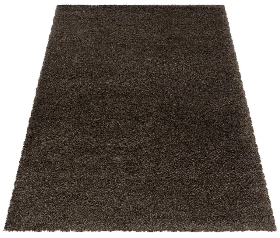 Covor maro închis 80x150 cm Fluffy – Ayyildiz Carpets