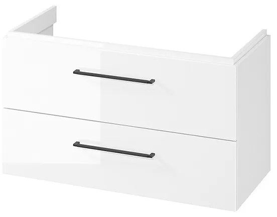 Mobilier suspendat, Cersanit, Larga, dreptunghiular, 100 cm, alb