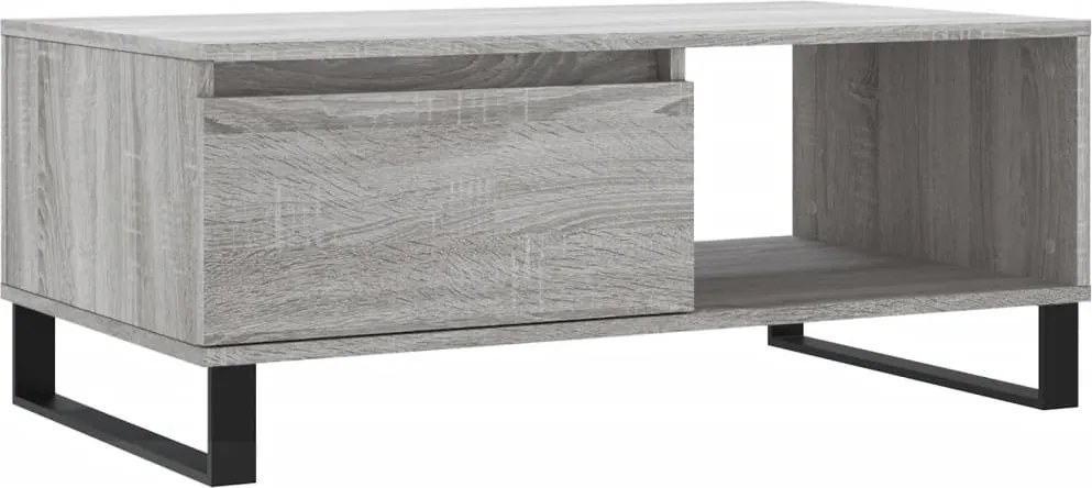 vidaXL Măsuță de cafea, gri sonoma, 90x50x36,5 cm, lemn prelucrat