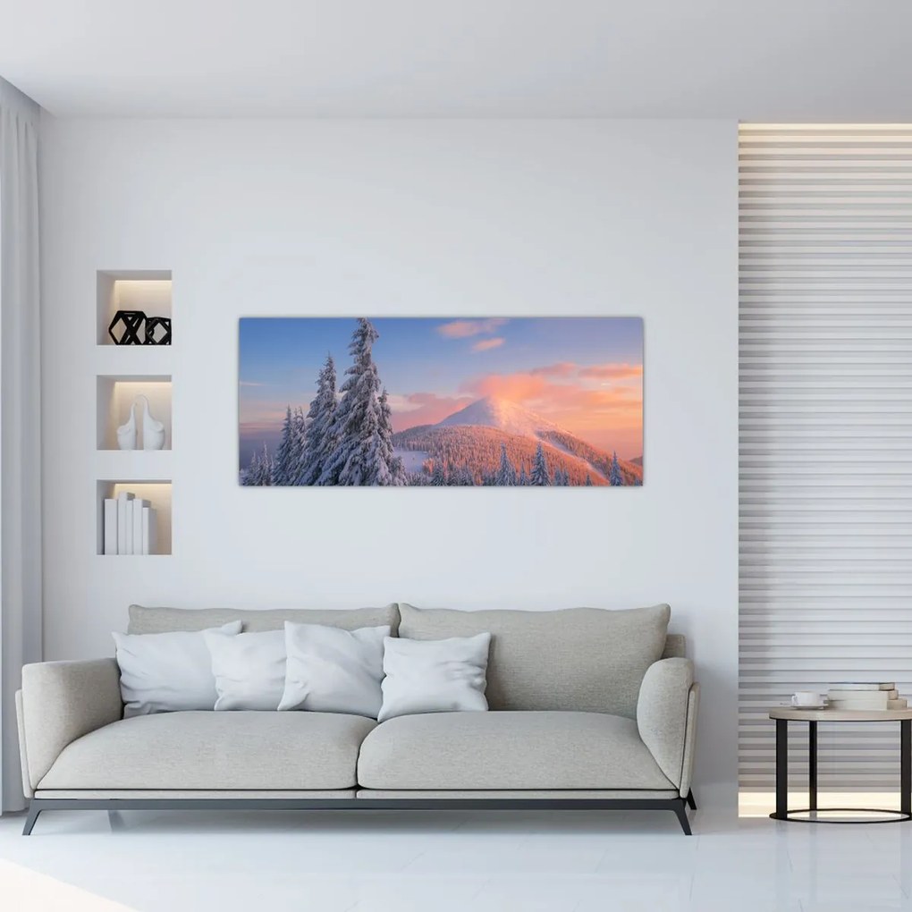 Tablou - Peisaj de iarnă (120x50 cm)