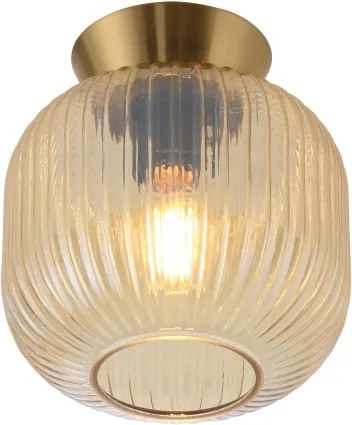 Schöner Wohnen Plafonieră NAMI 13574-27, 1x E27/25W/230V, Ø 20 cm, auriu/bej