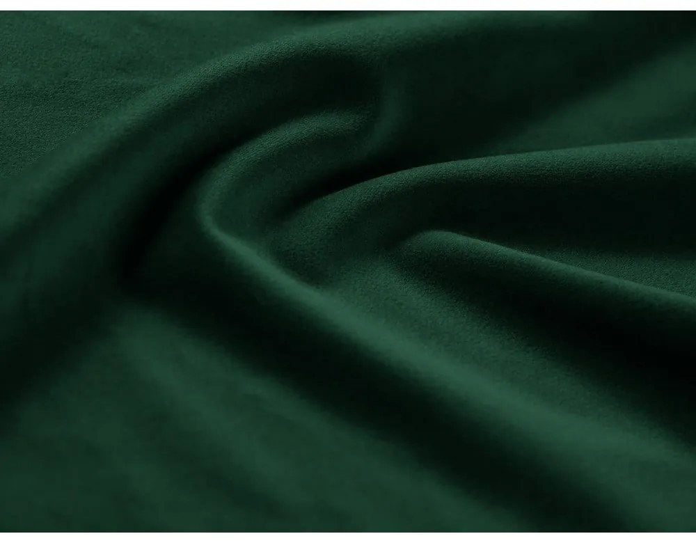 Colțar verde extensibil, cu spațiu de depozitare cu tapițerie din catifea (cu colț pe partea stângă, cu șezlong) Kyoto – Cosmopolitan Design