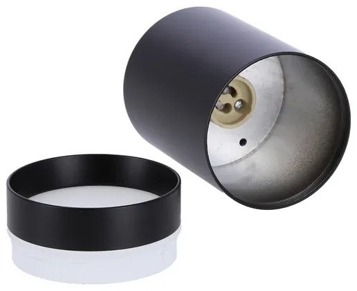 Spot TUBA 1xGU10/15W/230V negru