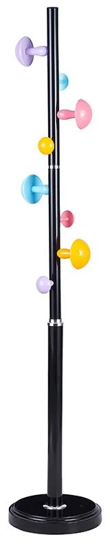 Cuier haine tip pom Violetta metal negru D31x167cm