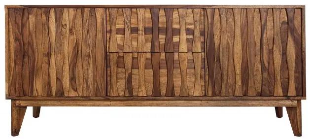 Bufet inferior maro din lemn 160 cm Retro Invicta Interior