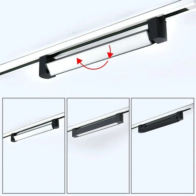 Proiector LED Tip Banda, 40W, 4000K Lumina Neutra, Directionabil Pe Sina Monofazata, Negru