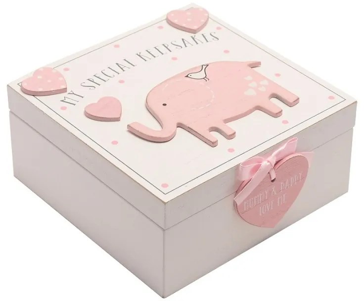 Cutiuta amintiri roz din MDF My Special Keepbox - Petit Cheri