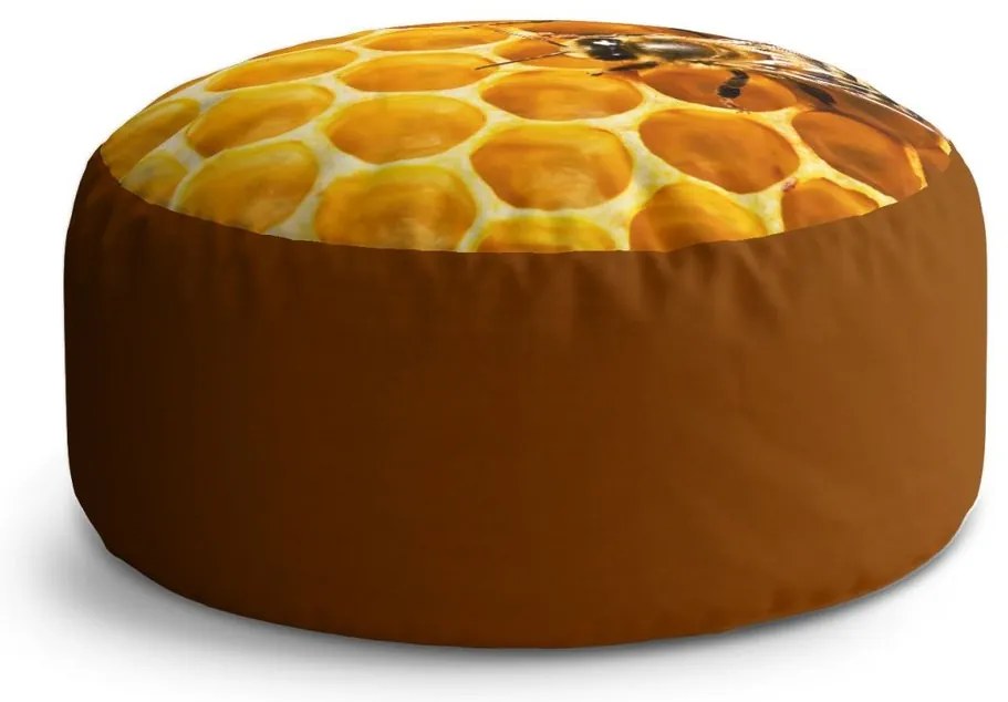 Taburet Circle albine, galben