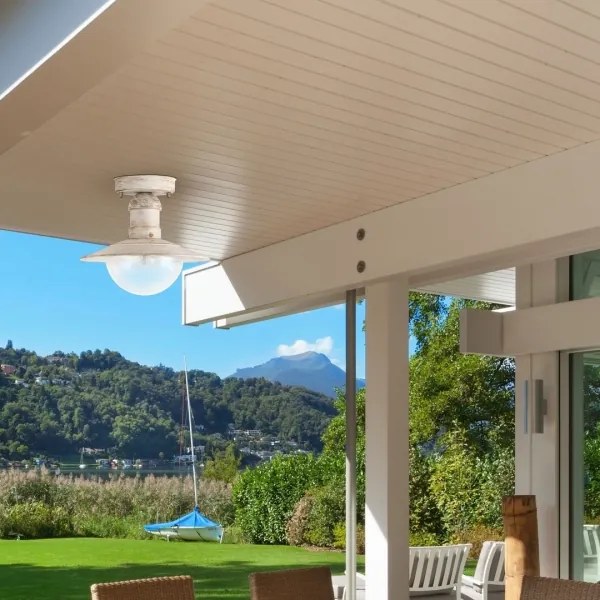 Brilagi - Plafonieră de exterior MOLDE 1xE27/60W IP44 albă/patină