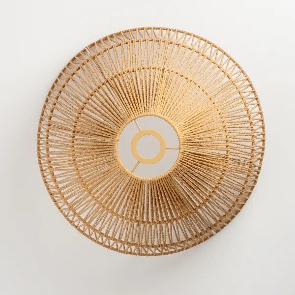 Brilagi - Lampă suspendată LED pe cablu CERIA BOHO 1xE27/40W/230V Ø 50 cm maro