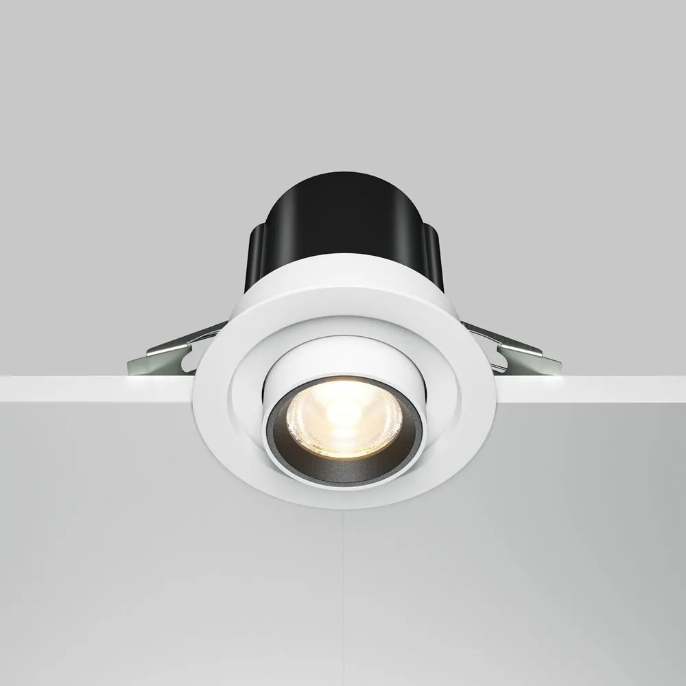 Spot LED incastrabil rotativ retractabil Hidden alb
