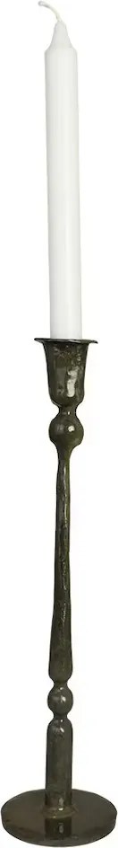 Suport pentru lumânare din metal H34 cm, „Meja Olive Green”