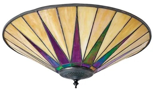 Endon 70240 - Plafonieră Tiffany DARK STAR, 2 x E27, 40 W, 230 V, Ø 49 cm