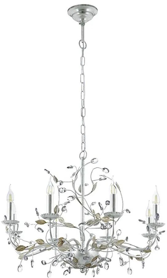 Eglo 49829 - Lustra cu lant FLITWICK 1 8xE14/40W/230V