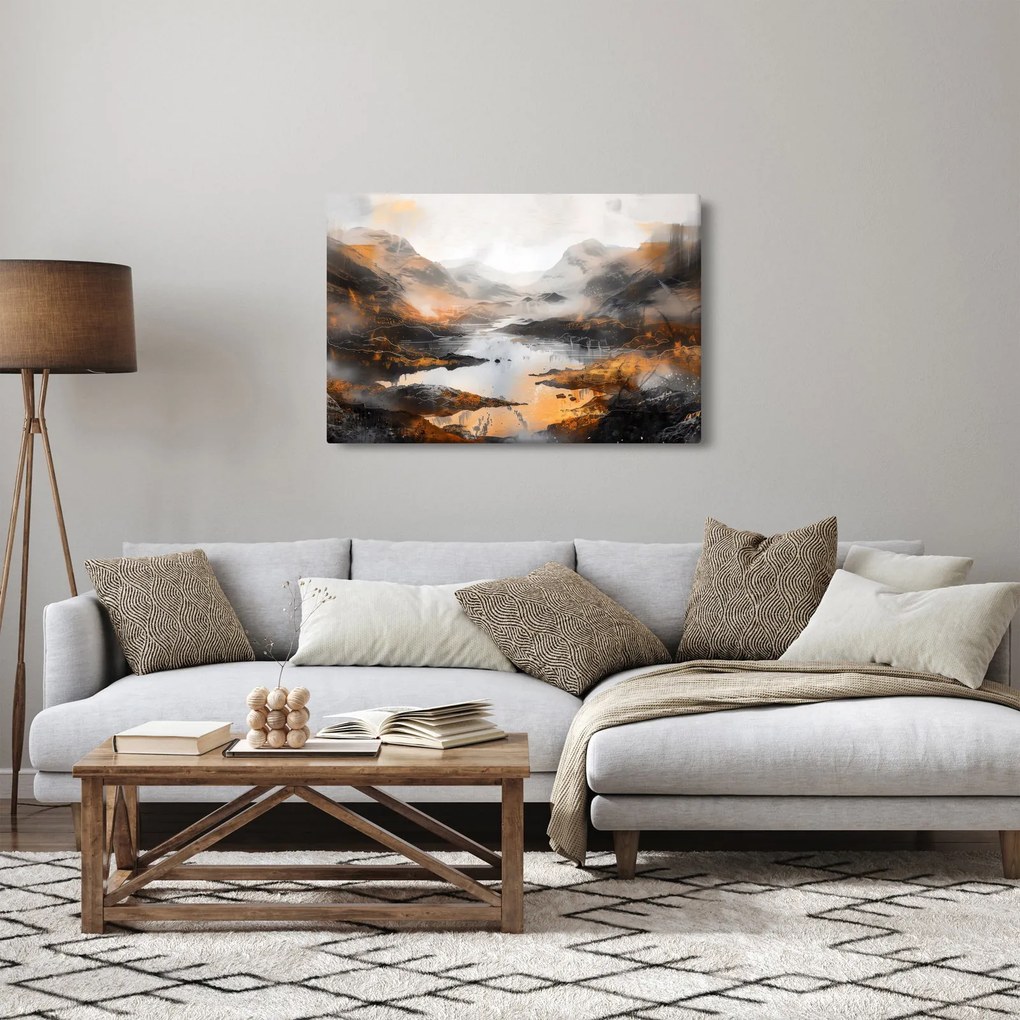 Tablou - Pictura peisajelor montane (90x60 cm)