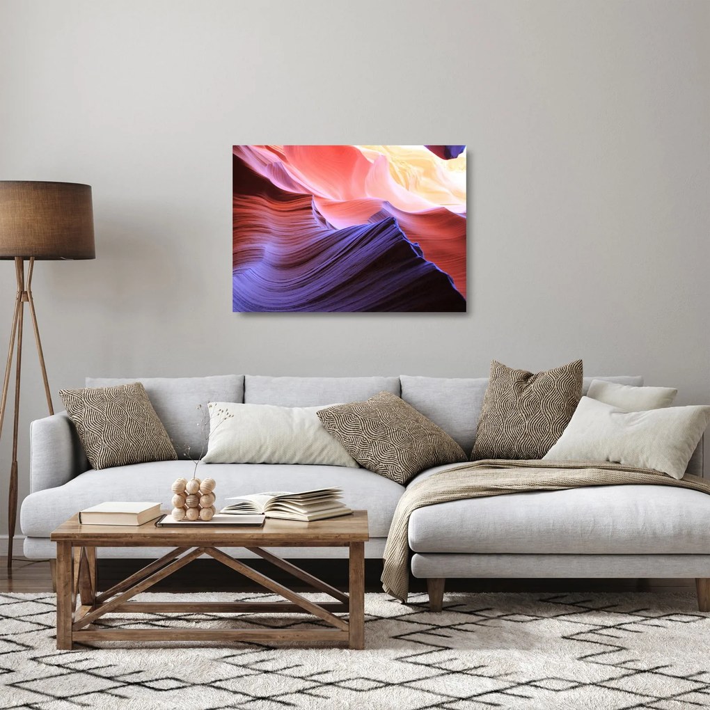 Tablou pe sticlă - nisip colorat (70x50 cm)