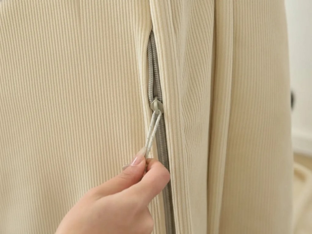 Fotoliu de relaxare cu poziții ajustabile LAZY SOFA, bej