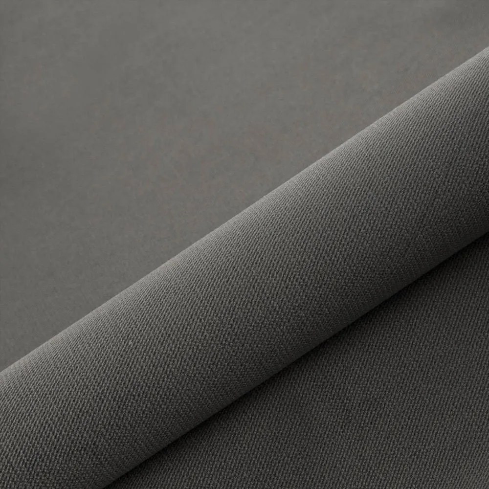 Pat matrimonial gri închis tapițat cu spațiu de depozitare cu somieră 140x200 cm Solvo – Maison de Rêve