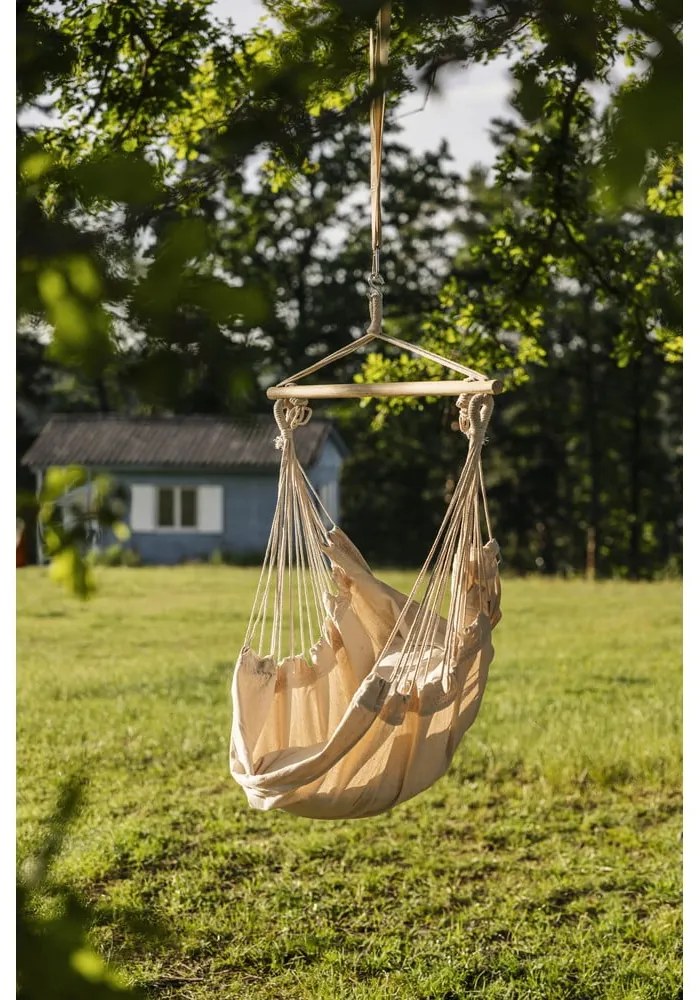 Fotoliu suspendat de grădină crem capitonat Tobago – Garden Pleasure