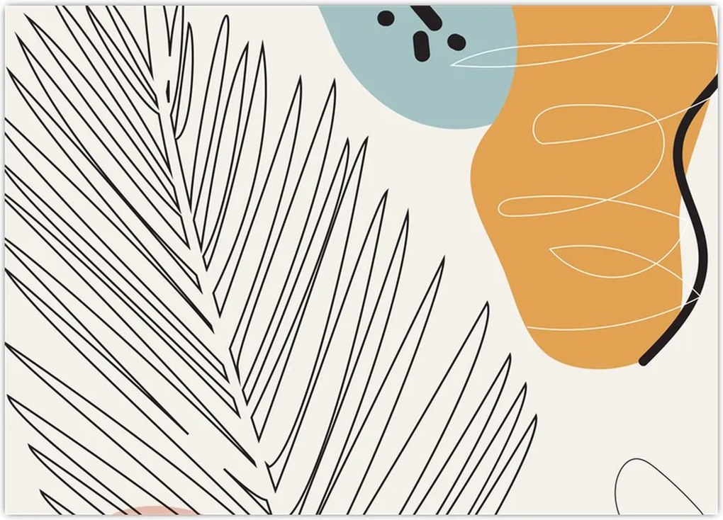 Tablou - Ilustrație de frunze (70x50 cm)