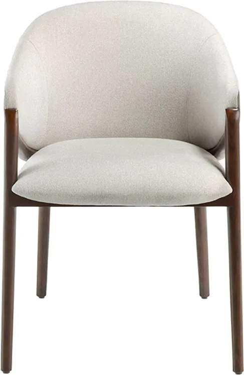 Scaun cu brate tapitat design italian Nogal