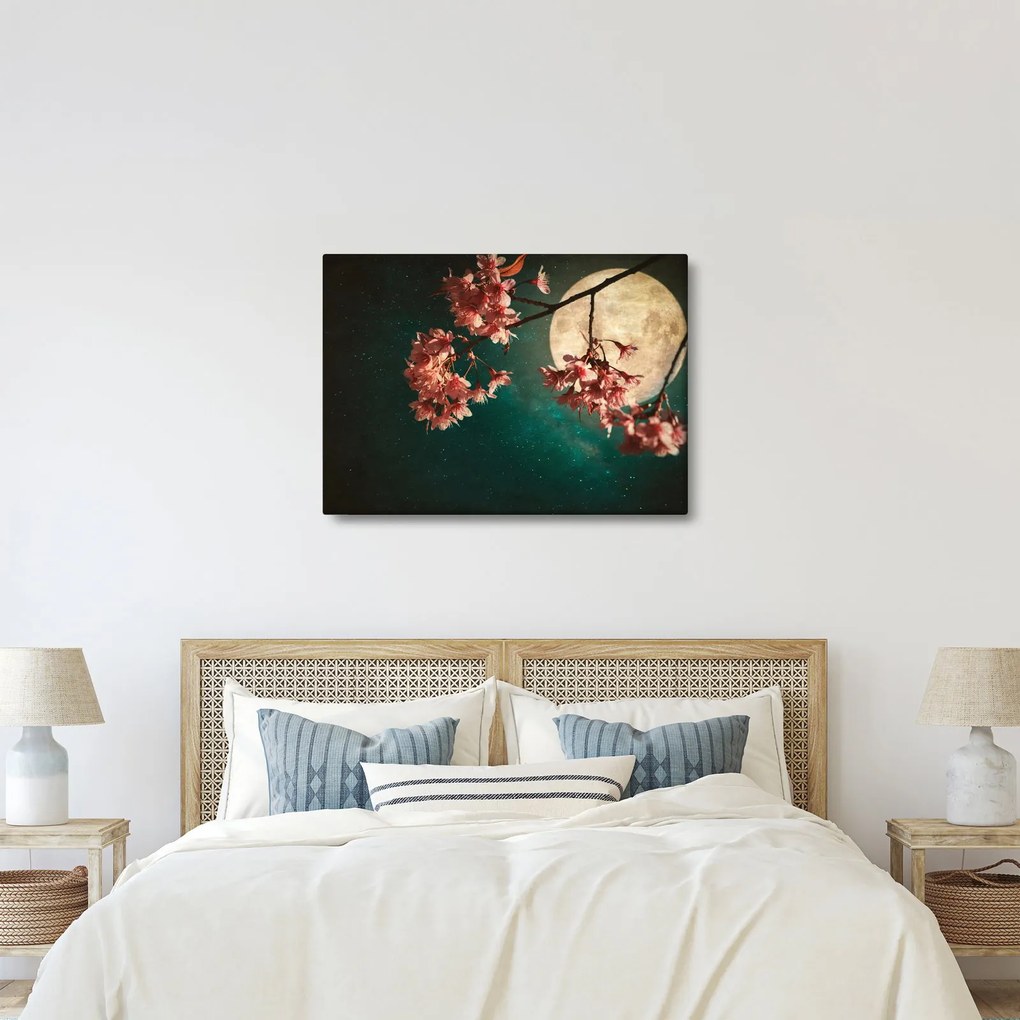 Tablou - Sakura în luna plină (70x50 cm)