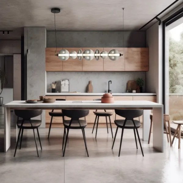 Lustră LED pe cablu DAPHNE LED/40W/230V gri