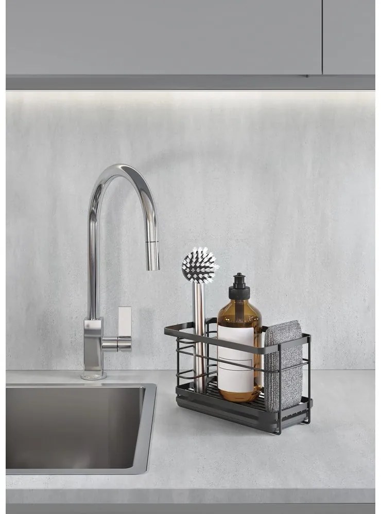 Suport pentru accesorii de spălat autoadeziv din metal Tokyo Lava – Metaltex