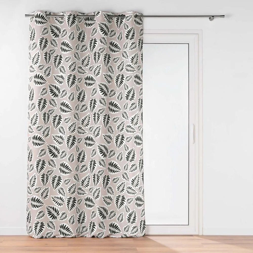 Draperie neagră-bej 140x260 cm Alma – douceur d'intérieur