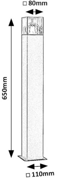 Lampă de exterior Rabalux 77082 LOANDA 1xE27/60W/230V IP54 negru