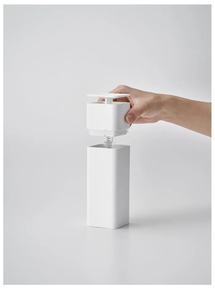 Dozator / dispenser de săpun Yamazaki Tower, 250 ml, alb