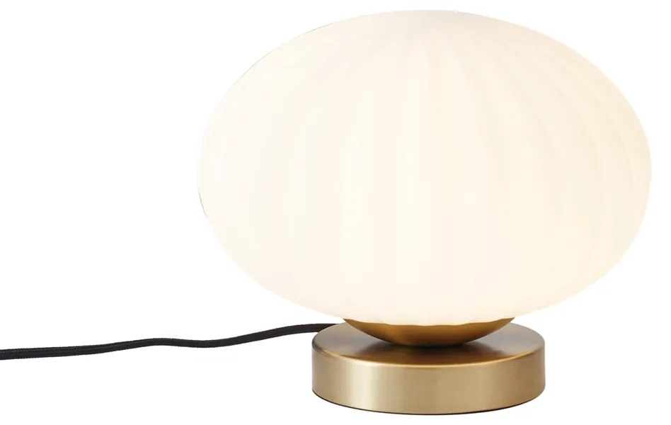 Lampă de masă de design din alamă cu sticlă opal - Mochi