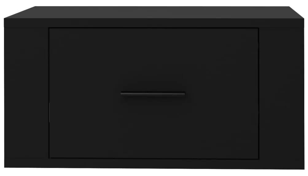 Noptiere de perete, negru, 50x36x25 cm 1, Negru