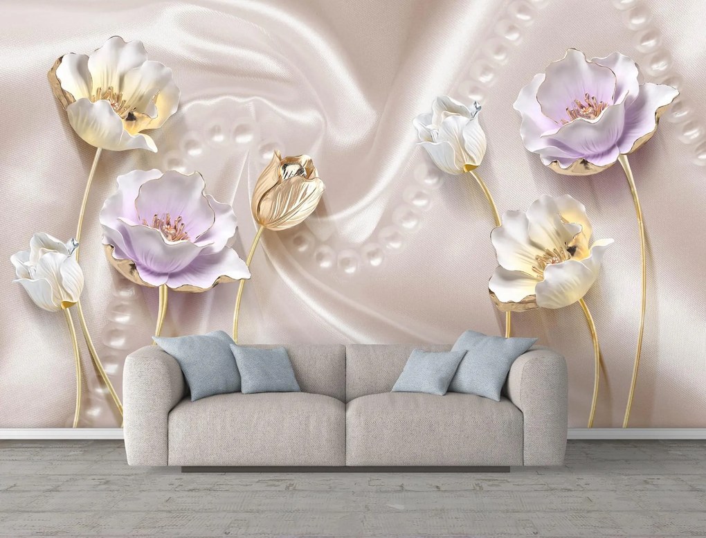 Fototapet 3D. Compozitie murala florala. Art.05412
